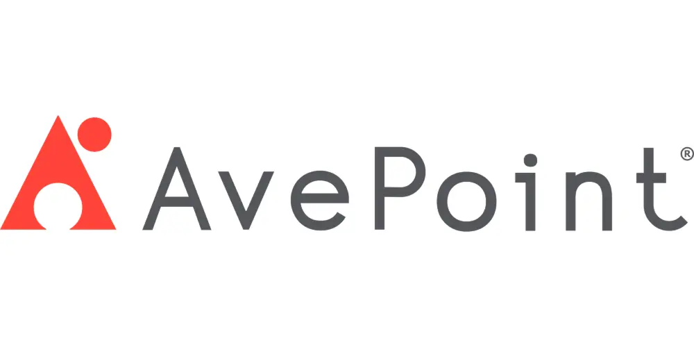 AvePoint logo with red and gray text.